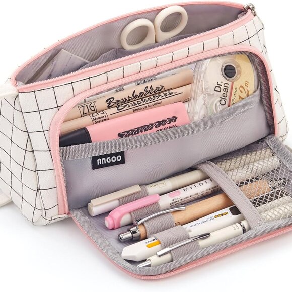 Other - Big Capacity Pencil Case Pouch Pen Case Simple Stationery Bag School College Off